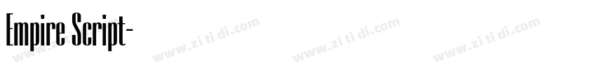 Empire Script字体转换